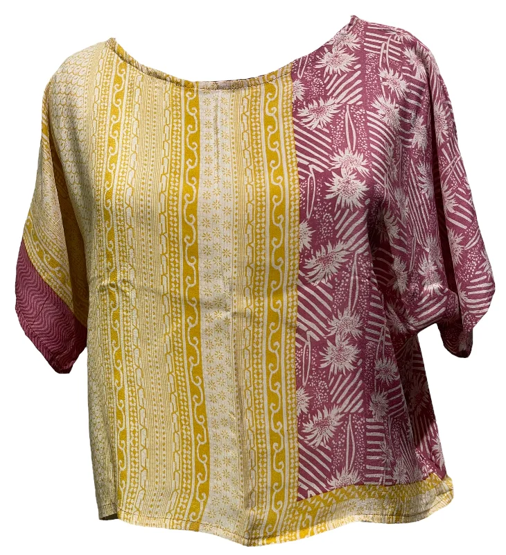 Weekend Discounts You Deserve PRC4562 Avatar Pure Silk Boxy Top