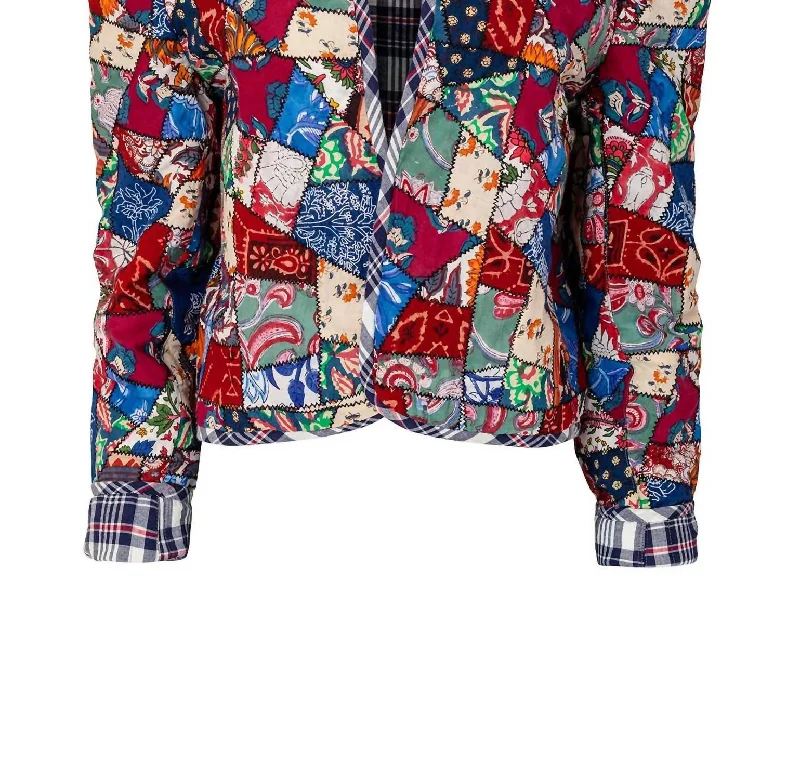 Savings Soar This Weekend Billy Broken Glass Quilt Jacket In Multi