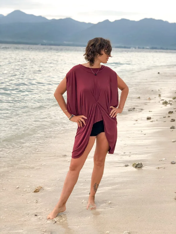 Weekend Savings Fiesta Gathered Kaftan Tunic