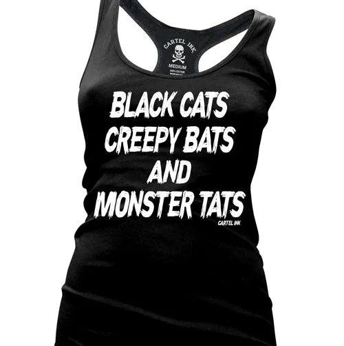 Hurry Up Monster Tats Women's Racer Back Tank Top