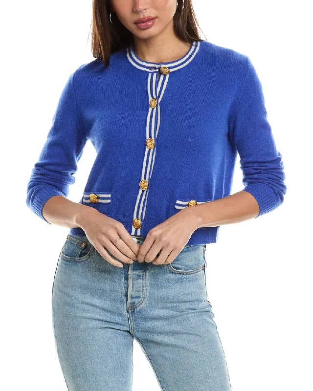 Fantastic Savings Hannah Rose Double Tipped Cropped Cashmere Cardigan