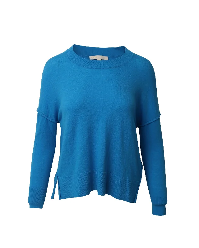 Weekend Specials to Delight Maje Manoel Sweater in Blue Cashmere