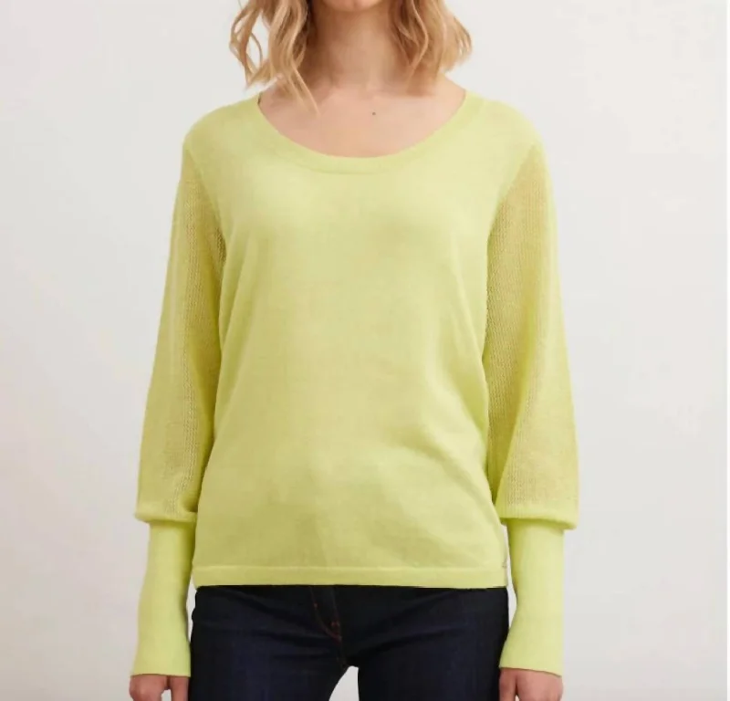 Markdown Sale Lamia Long Sleeve Sweater In Green