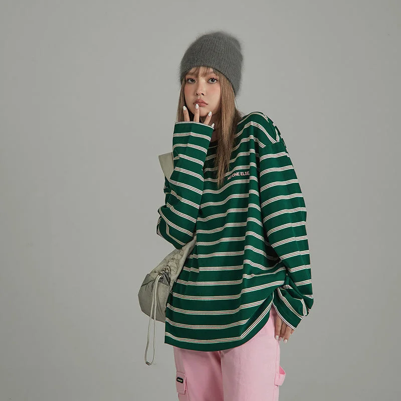 Value Pack Round Neck Striped T-Shirt