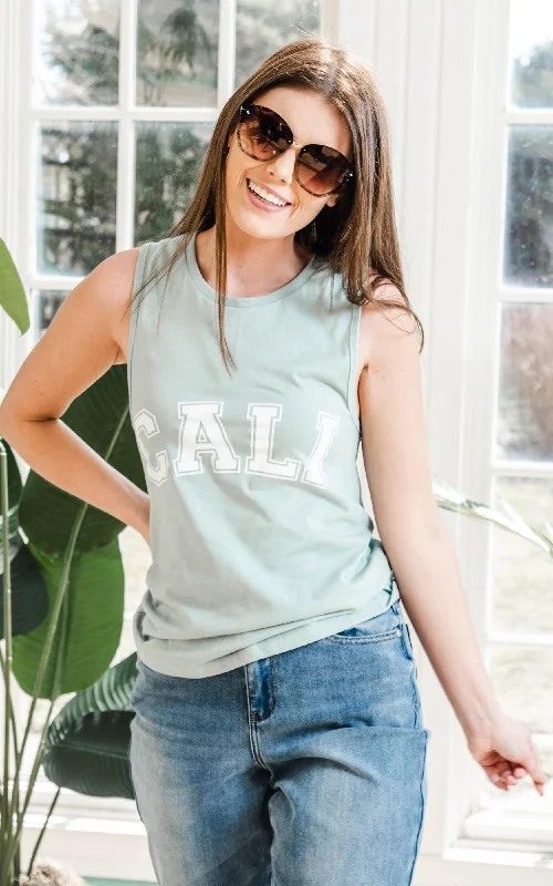 Cali Muscle Tank Tank** - Final Sale