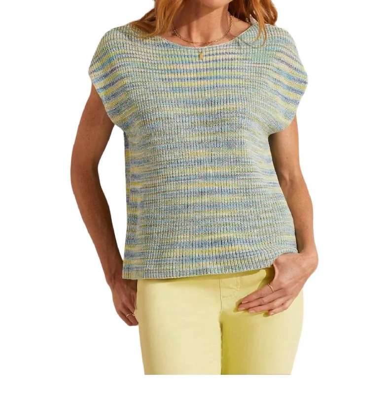 Weekend Savings Fiesta Cap Sleeve Sweater In Wildlime