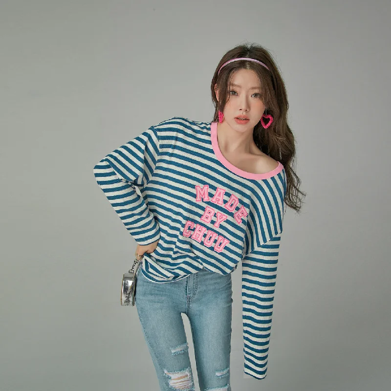 Value Deals Cheerful Striped Long Sleeve T-Shirt