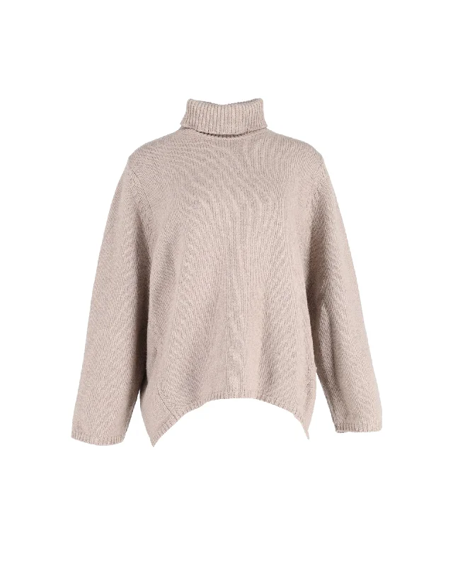 Shop the Weekend Away Toteme Turtleneck Sweater in Beige Wool