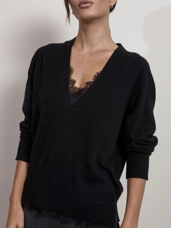 Exclusive Deal The Lace Vee Looker Pullover