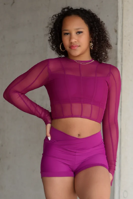 Weekend Bargains Just for You Alter Ego Crop - Mulberry