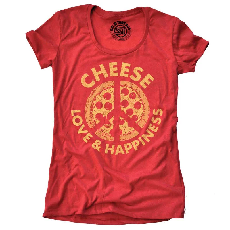 Best Choice Women's Cheese, Love & Happiness T-shirt