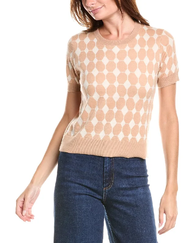 Weekend Discounts to Delight 27 Miles Malibu Retro Inspired Cashmere & Wool-Blend Top