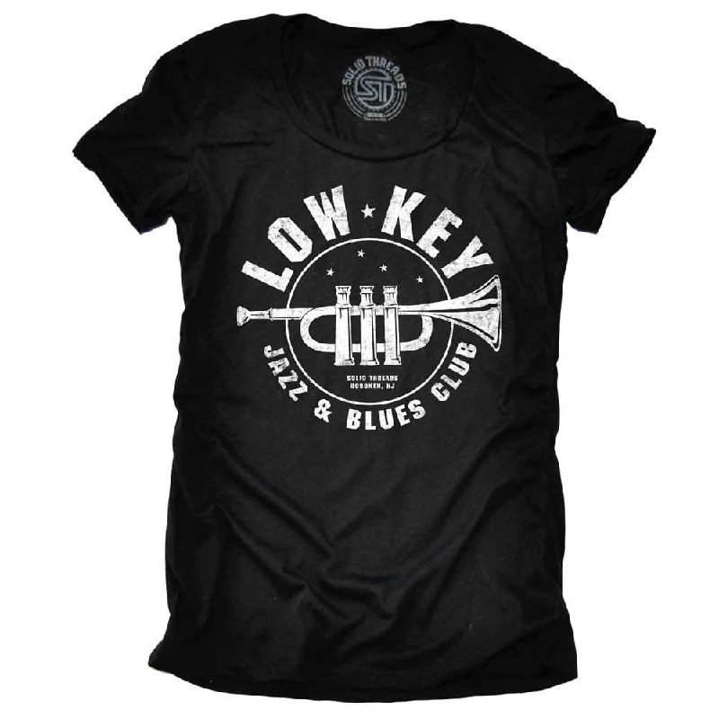 Weekend Bargains to Celebrate Women's Low Key Jazz And Blues Club T-shirt