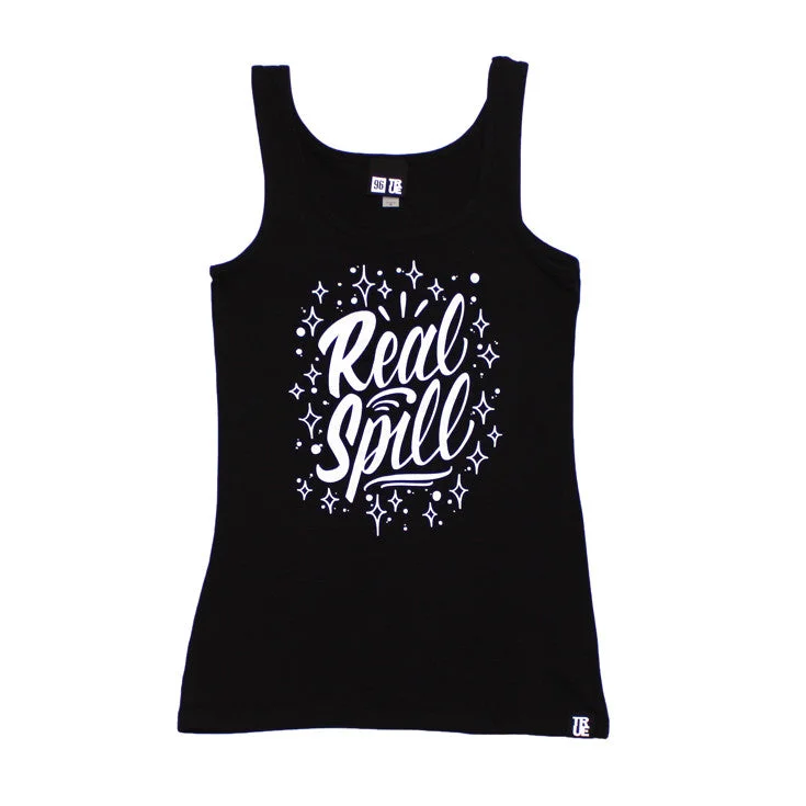 Time-Sensitive Womens True x Spillions Tank Top Black