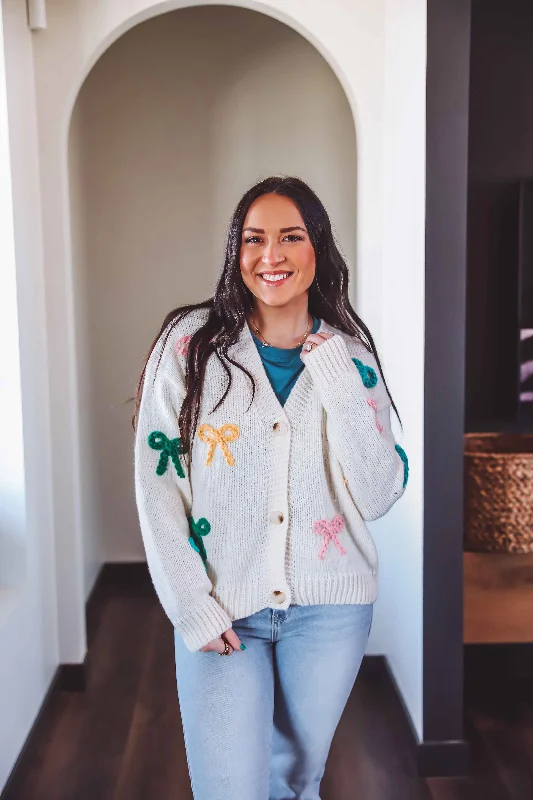 Savings Soar This Weekend Karson Bow Cardigan