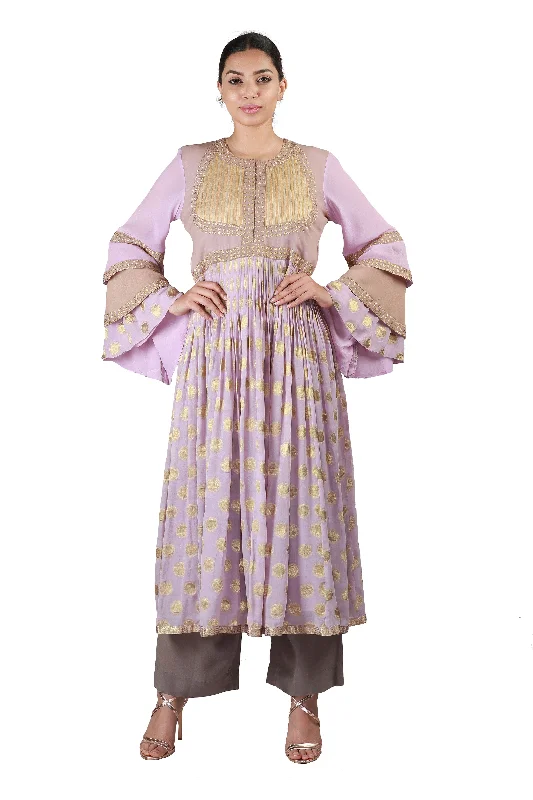 Mauve with Grey Salwar