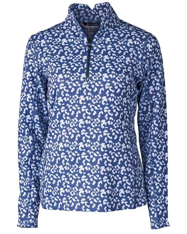 Weekend Specials to Grab Cutter & Buck Womens Printed Traverse Half-Zip