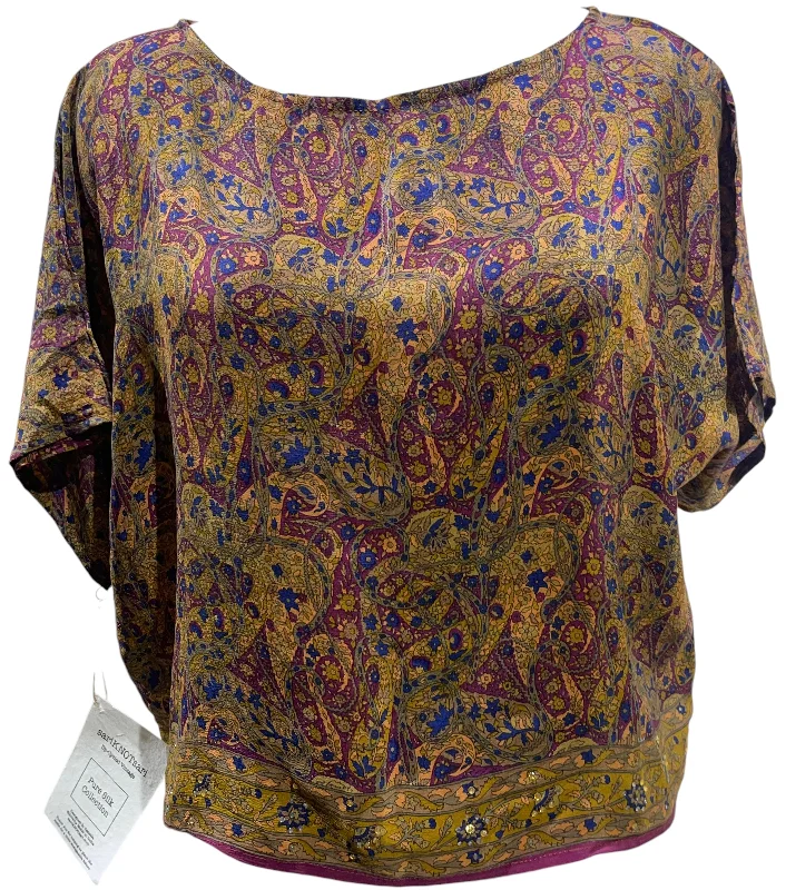 Quick Deals PRC4605  Avatar Pure Silk Boxy Top