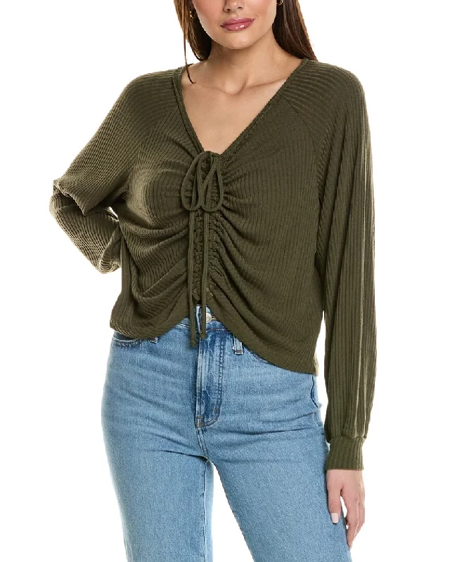 While Supplies Last Project Social T Remy Ruched Front Sweater