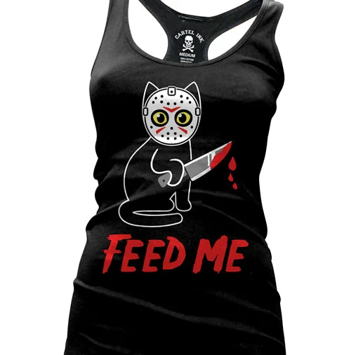 Special Buy Feed Me  Women's Racer Back Tank Top