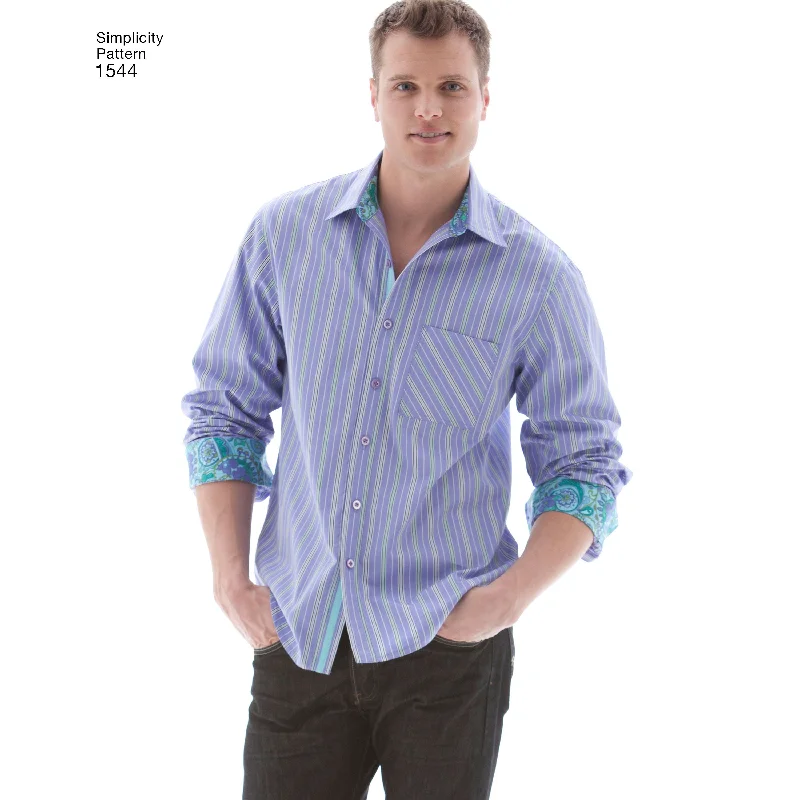 Simplicity Pattern 1544 Men's button front shirt