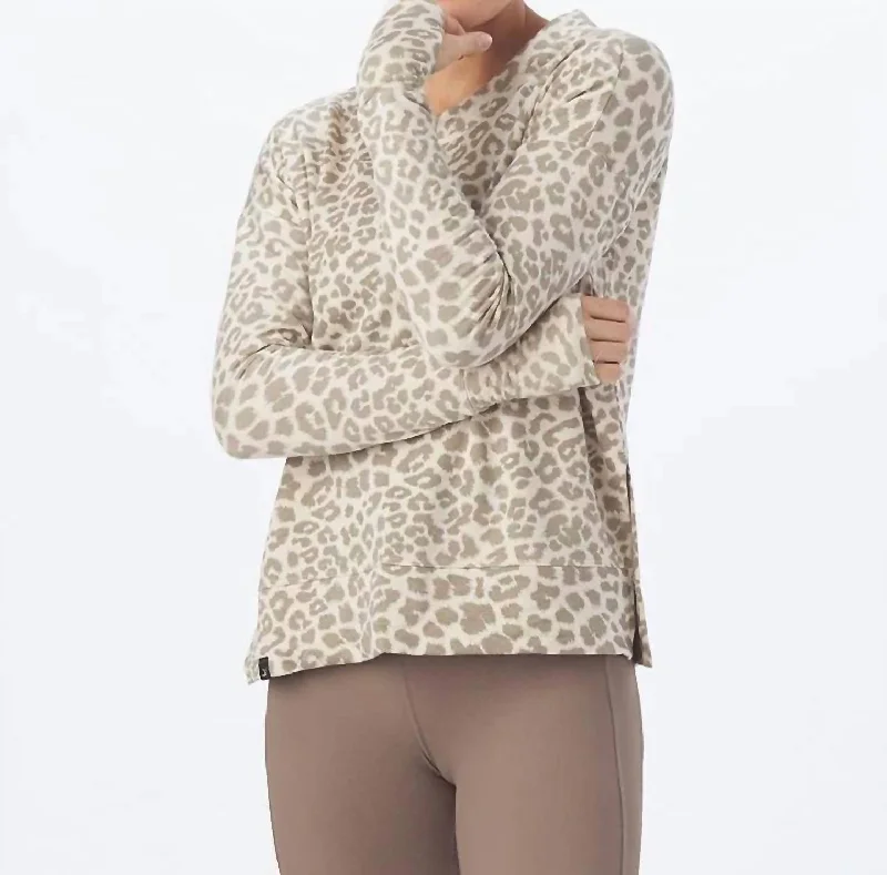 Weekend Deals That Spark Lounge Long Sleeve In Oatmilk Leopard