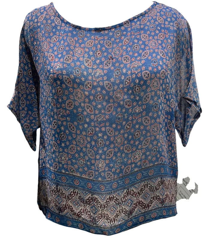 Reduced Price PRG4629 Sheer  Avatar Pure Silk Boxy Top