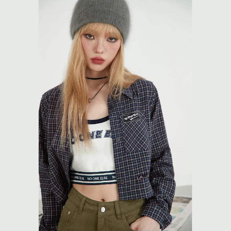Weekend-Only Price Drops Village Check Cropped Shirt