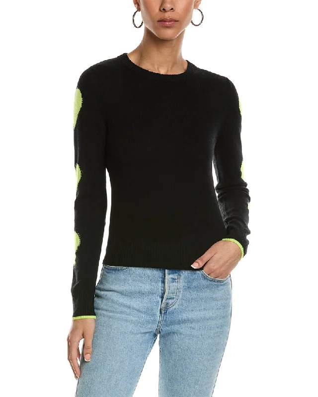 Weekend Bargains to Savor Brodie Cashmere Pixel Heart Cashmere Sweater