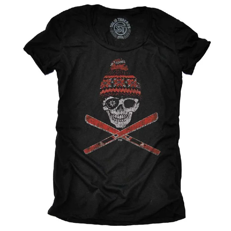 Unmissable Offer Women's Ski Skull T-shirt