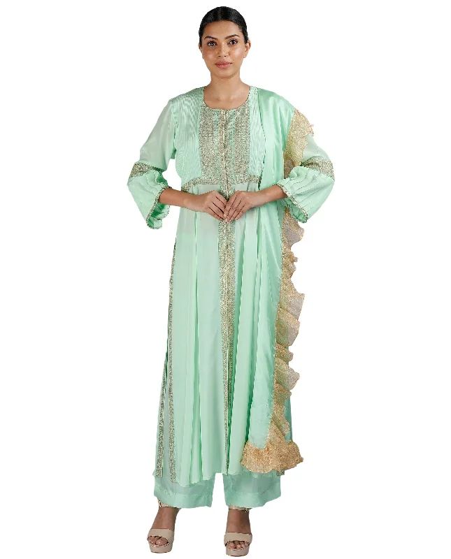 Quick Sale Sea Green Salwar