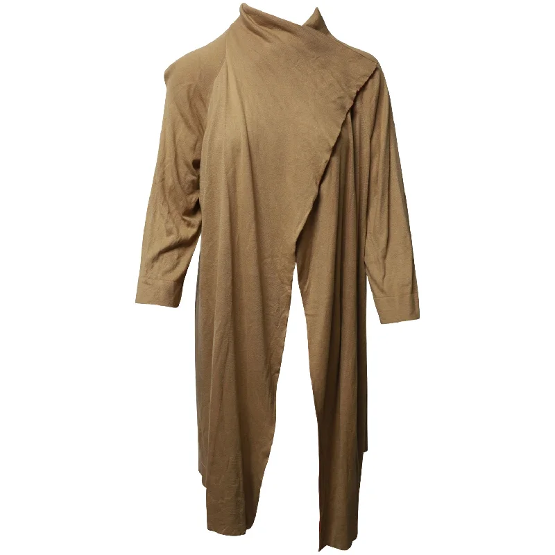 Weekend Deals That Excite Maxmara Long Knitted Cardigan in Beige Silk