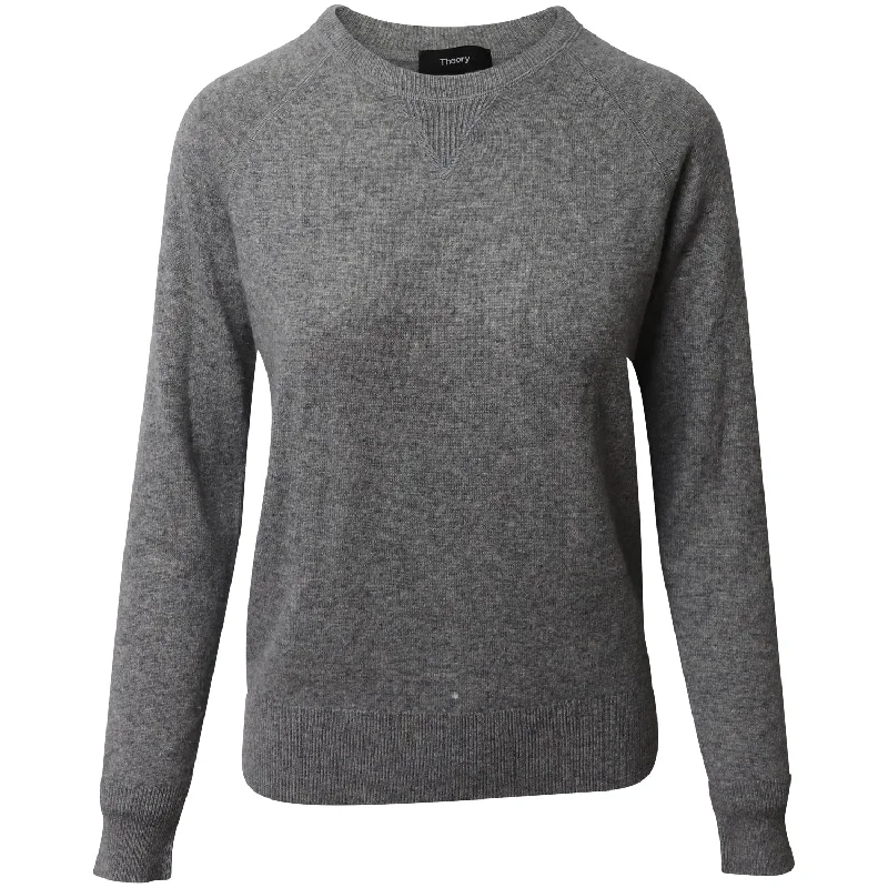 Special Buy Theory Crew Neck Sweater in Grey Cashmere