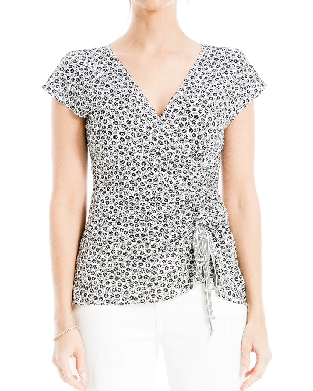 Weekend Discounts Worth Grabbing Max Studio Moss Crepe Wrap Top