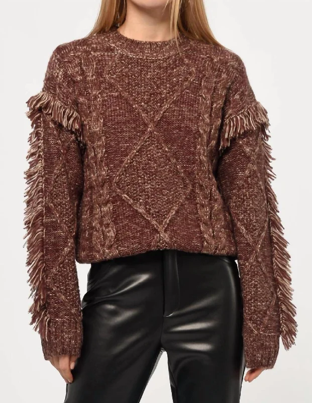 Daily Special Doga Sweater In Brown