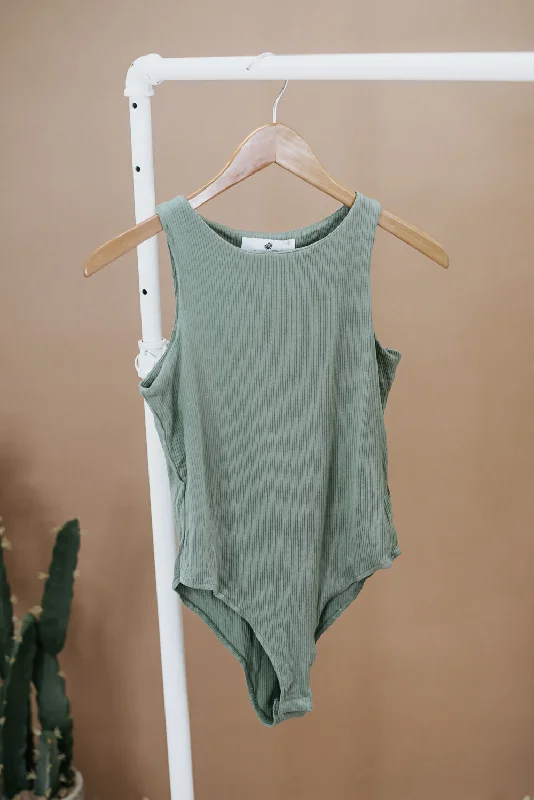 Something Simple Bodysuit , Green