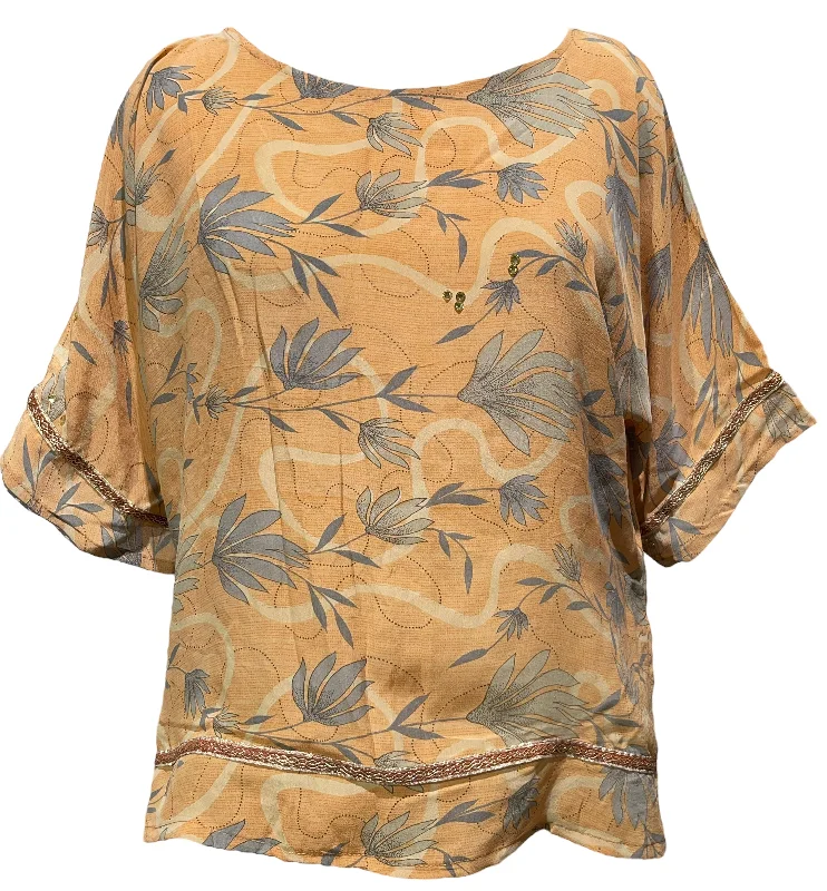 Quick Sale PRC4329 Avatar Pure Silk Side Slit Top
