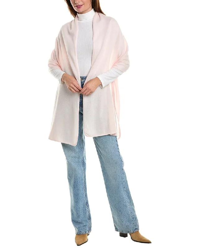 Year-End Sale Portolano Plain Jersey Piping Cashmere Wrap