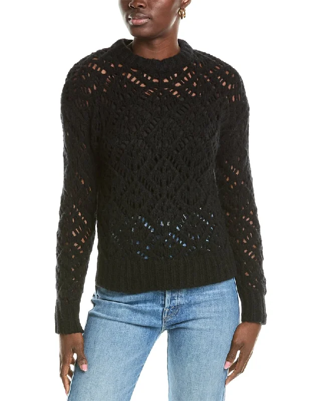 Weekend Bargains to Indulge In NAADAM Luxe Open Stitch Crewneck Wool & Cashmere-Blend Sweater