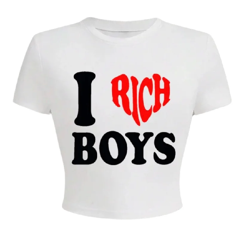 Great Bargain Rich Boys White Crop Top