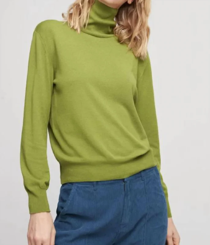 Limited Offer Turtleneck In Lime Green