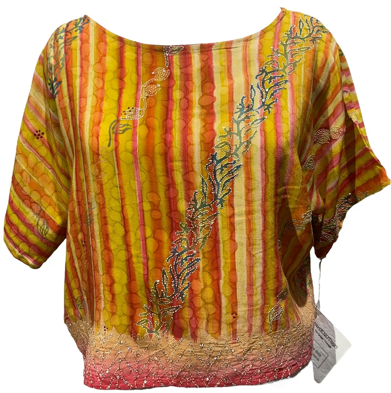 Pay Less PRC4202 Avatar Pure Silk Boxy Top