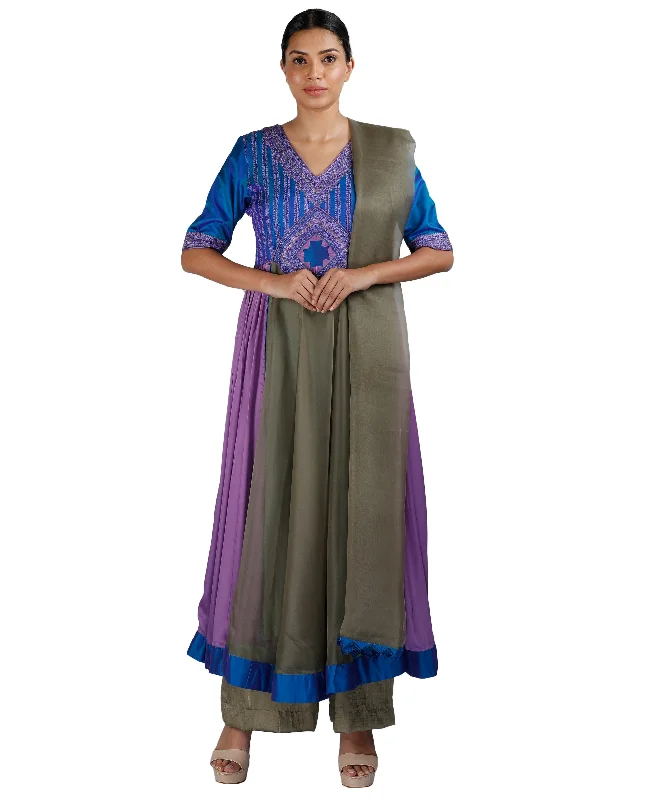 Weekend Bargains to Celebrate Blue and Grey Salwar