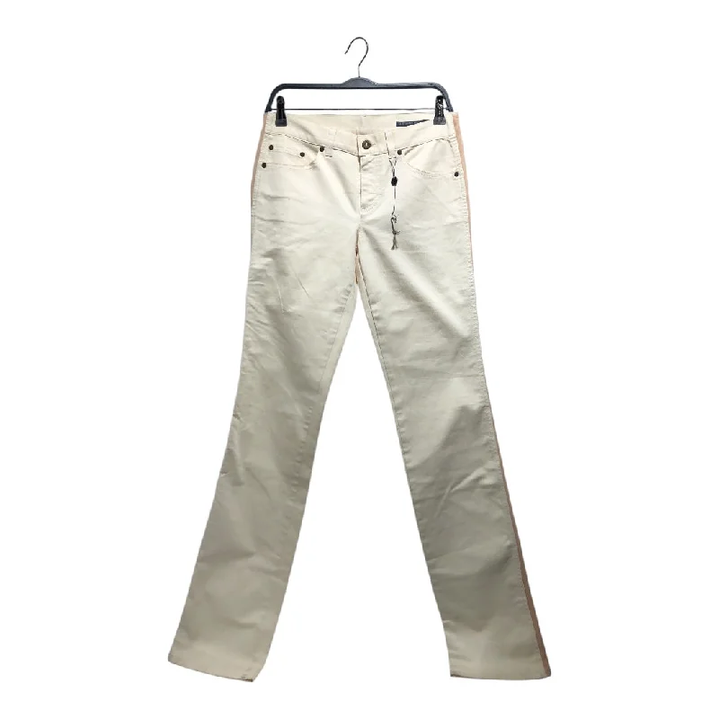 Alexander McQueen/Straight Pants/9/Cotton/CRM/Lace sides