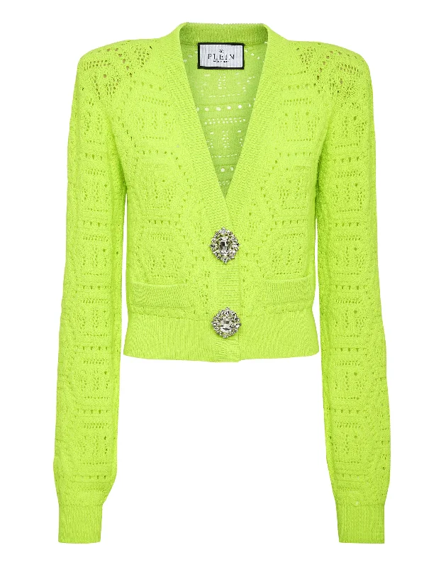 Weekend Bargains Just for You Fluo Knit Cardigan Monogram