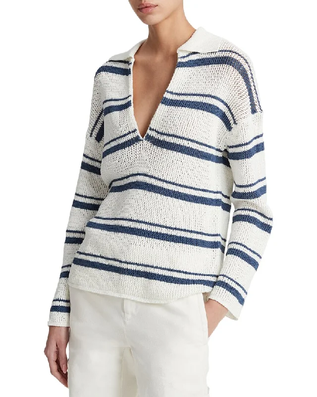Weekend Discounts You Deserve Vince Racked Ribbed Stripe Pullover