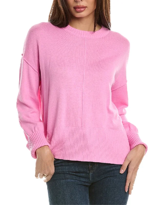 Shop Now Hannah Rose Bungalow Boxy Cashmere-Blend Sweater