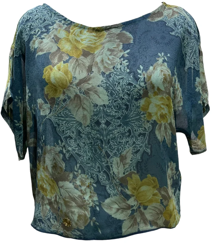 The Best Deal PRG5772 Sheer  Avatar Pure Silk Boxy Top