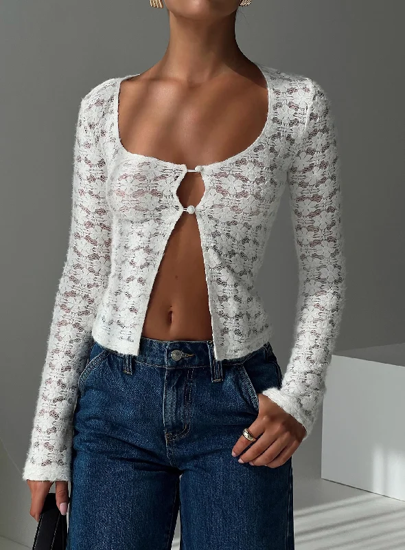 Super Sale Enriquel Long Sleeve Top Off White