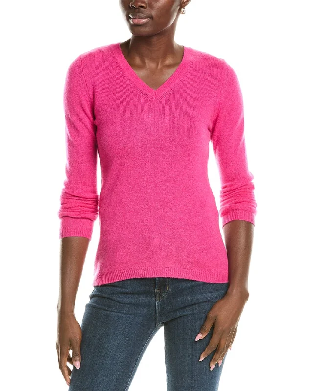 Weekend Specials You Can't Miss Forte Cashmere V-Neck Cashmere Sweater
